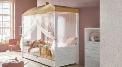 LIFETIME Kinder-Himmelbett "Honey Glow"