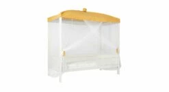 LIFETIME Kinder-Himmelbett "Honey Glow" -Bettbezüge Verkäufe 2024 lifetime kinder himmelbett honey glow mit himmel weiss lasiert