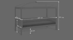 LIFETIME Kinderbett "4-in-1" -Bettbezüge Verkäufe 2024 lifetime kinderbett 4 1 himmelbett bemassung grafik