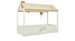 LIFETIME Kinderbett "4-in-1" Canoe Adventure -Bettbezüge Verkäufe 2024 lifetime kinderbett 4 in 1 canoe adventure freisteller mit stoffdach weiss lasiert