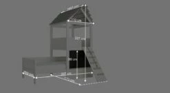 LIFETIME Kinderbett "Play Tower" -Bettbezüge Verkäufe 2024 lifetime kinderbett play tower inklusive spielmatratze bemassung grafik