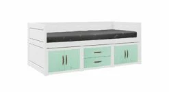 LIFETIME Kojenbett "Original" -Bettbezüge Verkäufe 2024 lifetime kojenbett original mint tueren schubladen beidseitig