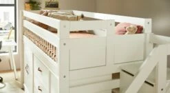 LIFETIME Midi-Hochbett "All-In-One" -Bettbezüge Verkäufe 2024 lifetime midi hochbett allinone treppenmodul hochwertig kinder