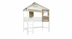 LIFETIME Midi-Hüttenbett "Hideout" -Bettbezüge Verkäufe 2024 lifetime midi huettenbett hideout stoffdach dunkel