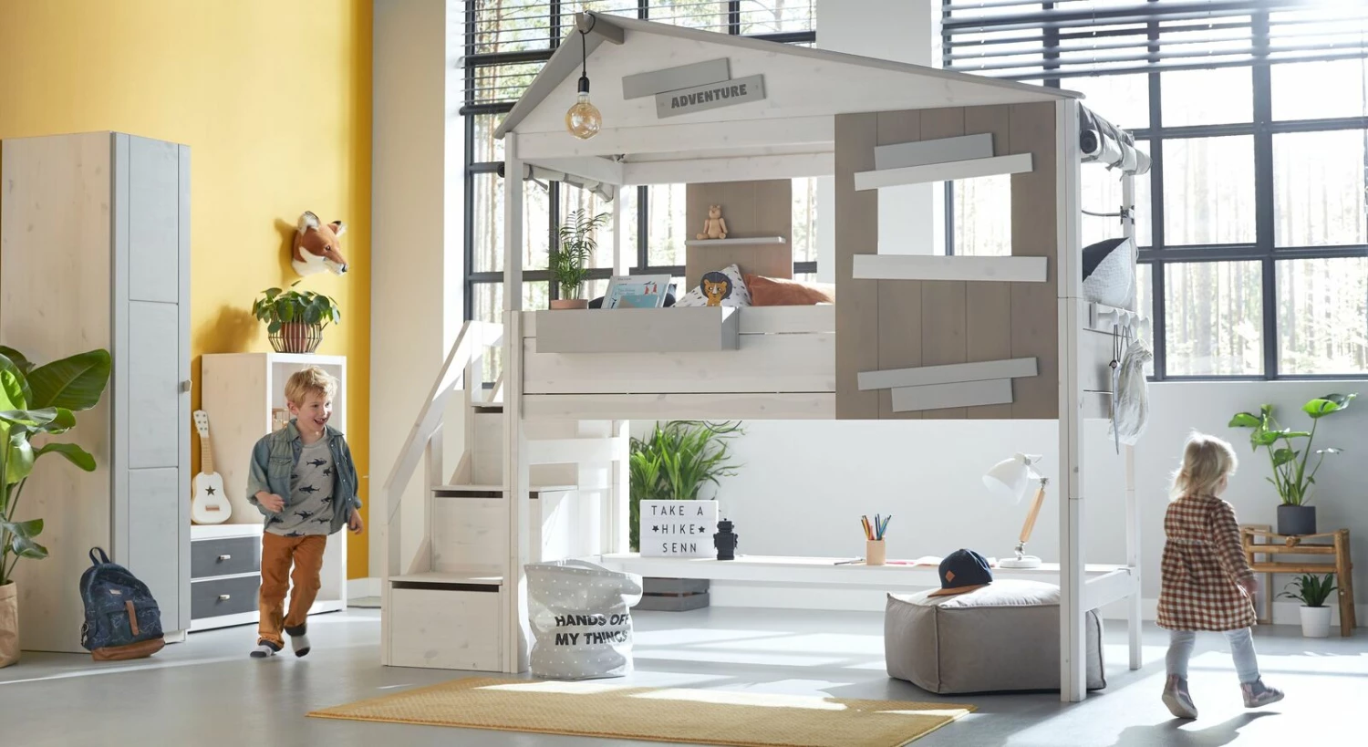 LIFETIME Midi-Hüttenbett "Hideout" Mit Treppenmodul 3 LIFETIME Midi-Hüttenbett "Hideout" Mit Treppenmodul