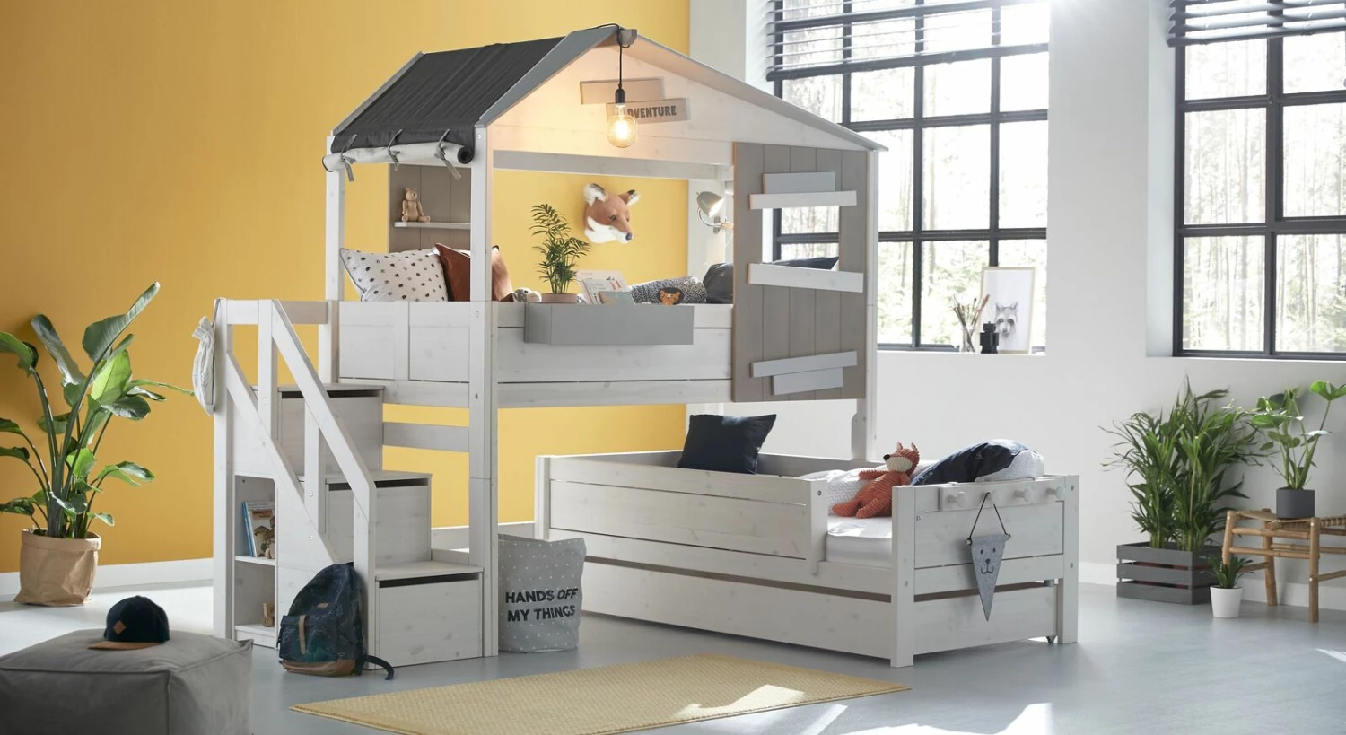 LIFETIME Midi-Hüttenbett "Hideout" Mit Treppenmodul 9 LIFETIME Midi-Hüttenbett "Hideout" Mit Treppenmodul – Bild 7