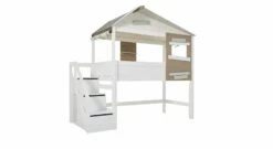LIFETIME Midi-Hüttenbett "Hideout" Mit Treppenmodul 12 LIFETIME Midi-Hüttenbett "Hideout" Mit Treppenmodul -Bettbezüge Verkäufe 2024 lifetime midi huettenbett hideout treppenmodul weiss lackiert
