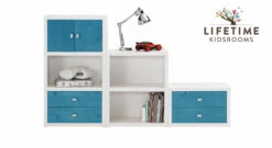 LIFETIME Regalwand "Original" Größe S -Bettbezüge Verkäufe 2024 lifetime original regalwand s weiss lackiert blenden blau gr