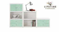 LIFETIME Regalwand "Original" Größe S -Bettbezüge Verkäufe 2024 lifetime original regalwand s weiss lackiert blenden mintgruen gr