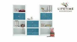 LIFETIME Regalwand "Original" Größe M -Bettbezüge Verkäufe 2024 lifetime regal original m weiss lackiert blenden blau