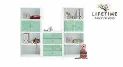 LIFETIME Regalwand "Original" Größe M -Bettbezüge Verkäufe 2024 lifetime regal original m weiss lackiert blenden mintgruen