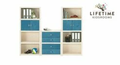 LIFETIME Regalwand "Original" Größe M -Bettbezüge Verkäufe 2024 lifetime regal original m weiss lasiert blenden blau