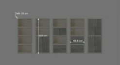 LIFETIME Regalsystem "Original" 37 LIFETIME Regalsystem "Original" -Bettbezüge Verkäufe 2024 lifetime regalsystem original h 159 bemassungs skizze