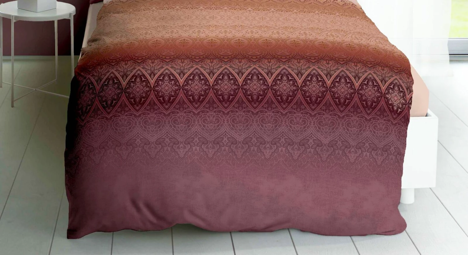 Mako-Satin-Bettwäsche "Berry Oriental" 4 Mako-Satin-Bettwäsche "Berry Oriental" – Bild 2