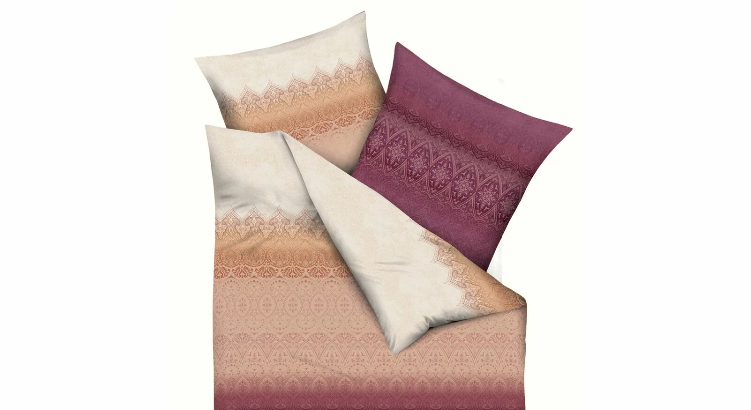 Mako-Satin-Bettwäsche "Berry Oriental" 5 Mako-Satin-Bettwäsche "Berry Oriental" – Bild 3