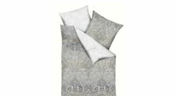 Kaeppel Mako-Satin-Bettwäsche "Esra" -Bettbezüge Verkäufe 2024 mako satin bettwaesche esra silber wende optik