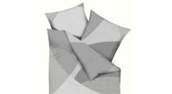 Mako-Satin-Bettwäsche "Grafika Grau" -Bettbezüge Verkäufe 2024 mako satin bettwaesche grafika grau trendig design