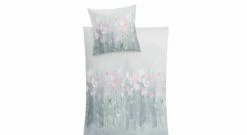 Kleine Wolke Mako-Satin-Bettwäsche "Fiorello" Krokusblau