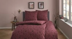 Kleine Wolke Mako-Satin-Bettwäsche "Lisse" Rot