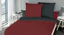 Mako-Satin-Bettwäsche "Labirinto Rubin"