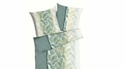 Mako-Satin-Bettwäsche "Paisly Emerald" -Bettbezüge Verkäufe 2024 mako satin bettwaesche paisly emerald kissen wendeoptik