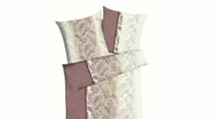 Mako-Satin-Bettwäsche "Paisly Rosewood" -Bettbezüge Verkäufe 2024 mako satin bettwaesche paisly rosewood reine baumwolle