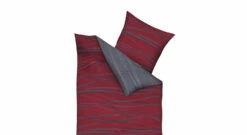 Mako-Satin-Bettwäsche "Swinging Rubin" -Bettbezüge Verkäufe 2024 mako satin bettwaesche swinging rubin reissverschluss