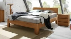 Boxspringbett "Kingston" -Bettbezüge Verkäufe 2024 massiv boxspringbett kingston eichenholz cognacfarben