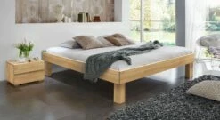 Liege "Madrid" Komfort -Bettbezüge Verkäufe 2024 massivholz liege madrid komfort buche 25cm fuesse