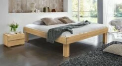 Liege "Madrid" Komfort -Bettbezüge Verkäufe 2024 massivholz liege madrid komfort buche 30cm fuesse