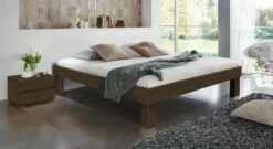 Liege "Madrid" Komfort -Bettbezüge Verkäufe 2024 massivholz liege madrid komfort wenge 25cm fuesse