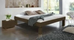 Liege "Madrid" Komfort -Bettbezüge Verkäufe 2024 massivholz liege madrid komfort wenge 30cm fuesse