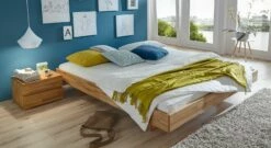 Liege "Rimini" -Bettbezüge Verkäufe 2024 massivholz liege rimini komfort futon hoehe hochwertig kernbuche