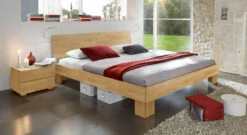 Bett "Nevada" -Bettbezüge Verkäufe 2024 massivholzbett nevada stabil buchenholz natur 20cm gr