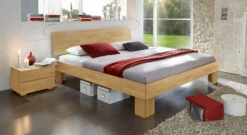 Bett "Nevada" -Bettbezüge Verkäufe 2024 massivholzbett nevada stabil buchenholz natur 25cm gr