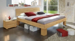 Bett "Nevada" -Bettbezüge Verkäufe 2024 massivholzbett nevada stabil buchenholz natur 30cm gr