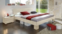 Bett "Nevada" -Bettbezüge Verkäufe 2024 massivholzbett nevada stabil buchenholz weiss 20cm gr