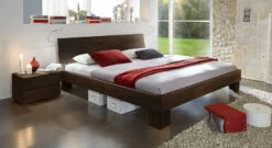 Bett "Nevada" -Bettbezüge Verkäufe 2024 massivholzbett nevada stabil buchenholz wenge 20cm gr