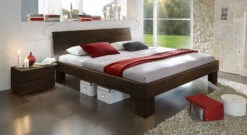 Bett "Nevada" -Bettbezüge Verkäufe 2024 massivholzbett nevada stabil buchenholz wenge 25cm gr