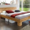 Bett "Nevada" -Bettbezüge Verkäufe 2024 massivholzbett nevada stark maserung kernbuche 20cm gr