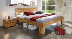 Bett "Nevada" -Bettbezüge Verkäufe 2024 massivholzbett nevada stark maserung kernbuche 30cm gr
