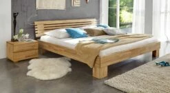 Bett "Wood Romance" -Bettbezüge Verkäufe 2024 massivholzbett wood romance 20cm kernbuche