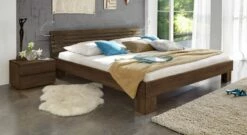 Bett "Wood Romance" -Bettbezüge Verkäufe 2024 massivholzbett wood romance 20cm wengefarben