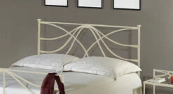 Bett "Arica" -Bettbezüge Verkäufe 2024 metall bett arica kopfteil verziert