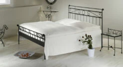 Bett "Merlo" -Bettbezüge Verkäufe 2024 metallbett merlo anthrazit gewischt gr