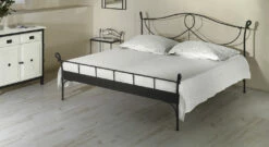 Bett "Odria" -Bettbezüge Verkäufe 2024 metallbett odria anthrazit gewischt gr