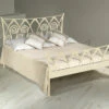 Bett "Trojan" -Bettbezüge Verkäufe 2024 metallbett trojan creme gold gewischt gr