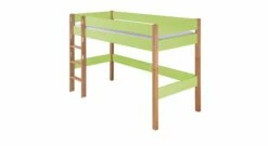 Midi-Hochbett "Kids Nordic" -Bettbezüge Verkäufe 2024 midi hochbett kids nordic gruen modern