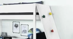 Midi-Hochbett "Kids Town" Mit Kletterwand -Bettbezüge Verkäufe 2024 midi hochbett kids town kletterwand sicher anbringung