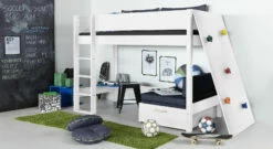 Midi-Hochbett "Kids Town" Mit Kletterwand